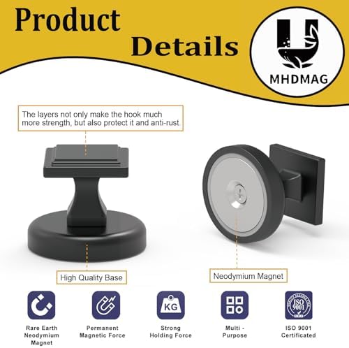 Magnetic Hooks Heavy Duty 140lbs - Image 4