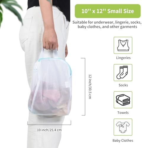 OTraki 2Pcs Small Mesh Laundry Bags 10x12 Inch, Don't Drying - Image 6