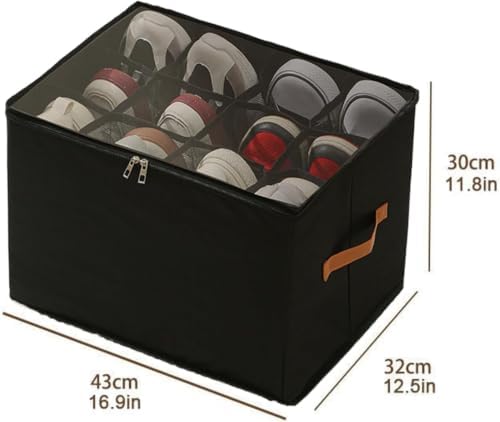 Oxford Fabric Foldable Design Shoe Organizer, Storage Box, Large Capacity - Image 7