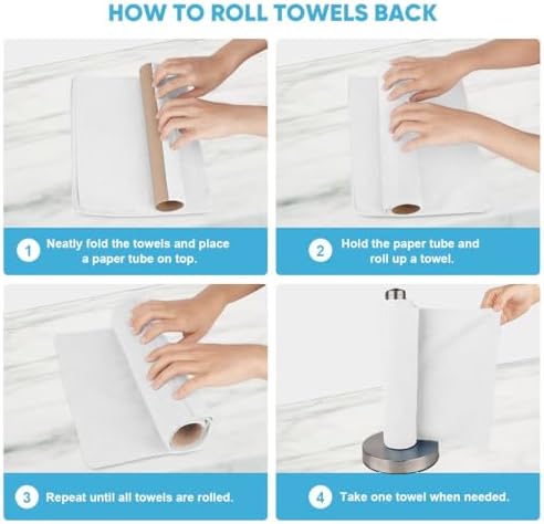 AIDEA Microfiber Cleaning Cloth Roll 165 Sheets 3 Roll, Paper Towels 11 x 9 - Image 7