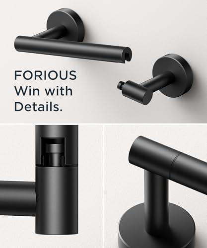FORIOUS Commercial Toilet Paper Holder Wall Mount Bathroom Tissue Holder - Image 5