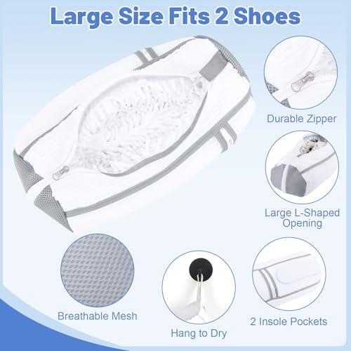 2 PCS Shoe Washing Machine Bags Laundry Shoe Bag - Image 4