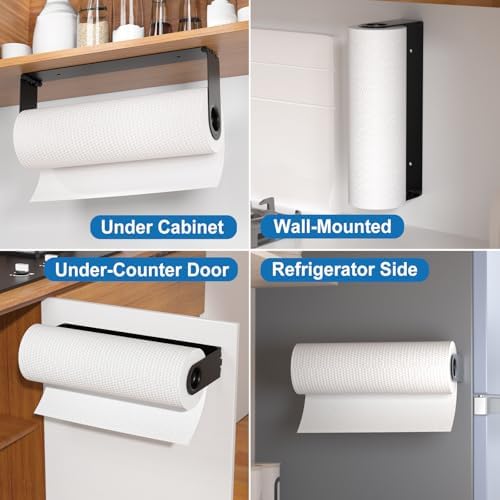 2026 Upgraded Paper Towel Holder Under Cabinet, Adhesive Wall Mount Paper Towel - Image 7