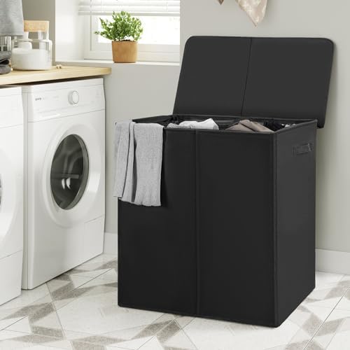 WOWLIVE 180L Double Laundry Hamper 2 Section - Image 4