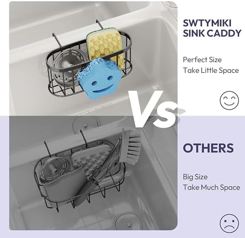 SWTYMIKI Sponge Holder for Kitchen Sink - Image 4