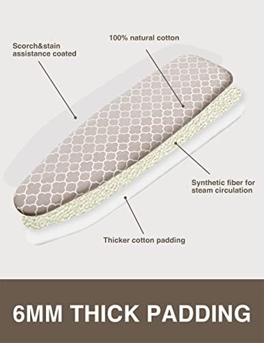 Ironing Board Cover and Pad Extra Thick Natural Cotton - Image 3