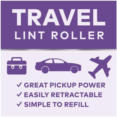 Scotch-Brite Mini Travel Lint Roller, Works Great On Pet Hair, 30 Sheets - Image 3