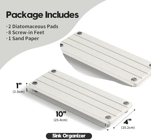 Razborci 2 Pack Fast Drying Water Absorbing Diatomite Stone Mat Tray - Image 4