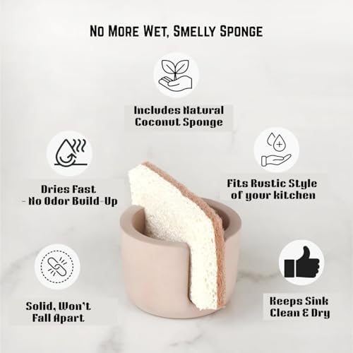 Sponge Holder for Kitchen Sink, Kitchen Sponge Holder, Sponge Caddy Dish Holder - Image 2