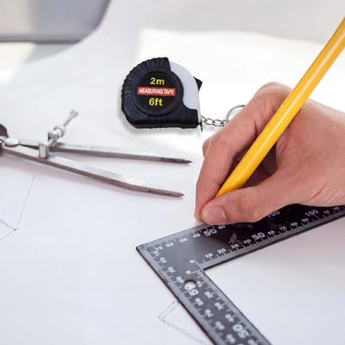 Kanayu 50 Pcs Mini Tape Measure Keychains 6 ft Small Retractable Measuring Tape - Image 5