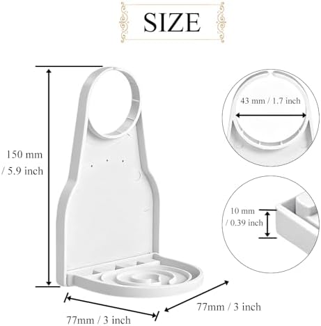 Haruyuki Laundry Liquid Soap Detergent Dispenser Cup Holder White 1 Pieces ABS - Image 2
