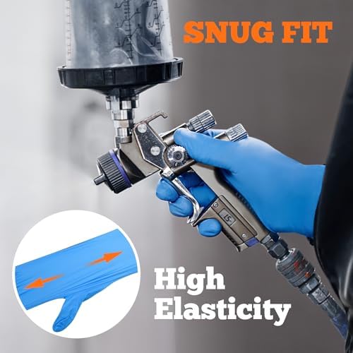 TitanFlex Nitrile Exam Gloves, Heavy Duty Nitrile Gloves, Mechanic Disposable - Image 4