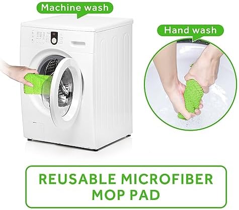 16.5" Microfiber Mop Pads Refills, 3 Pack Reusable Replacement Heads - Image 6