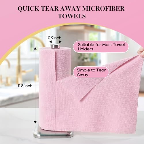 Microfiber Cleaning Cloth Roll 45 Pack, Tear Away - Image 2