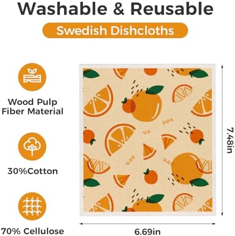 wlich 10 Pack Swedish Dishcloths, Reusable Kitchen Towels - Image 3