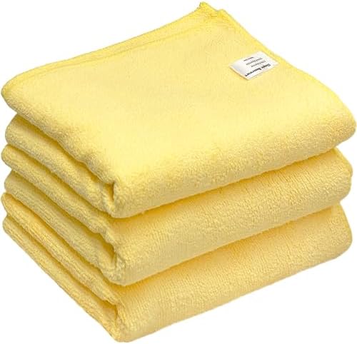 Simple Houseware 16" x 24" Microfiber Cleaning Towels, Heavy Duty 3 Pack by SimpleHouseware