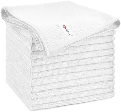 Orighty Microfiber Cleaning Cloth, Cleaning Rags, 12 Pack, 12x11 in by AllRightinOrighty