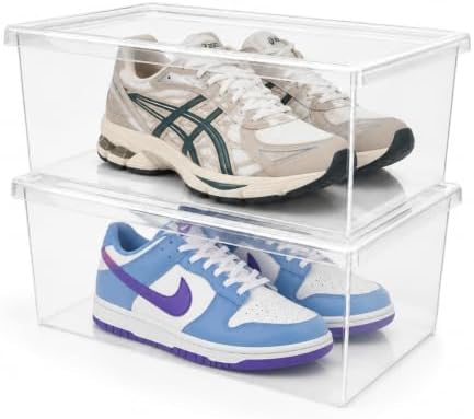 Superio Shoe Box Modern Storage Container 2 Pack by Superio