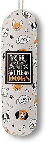 Funny You Me & The Dogs, Grocery Bags Holder Organizer by HiLus