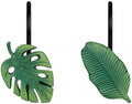 Tropical Leaf Decorative Shower Curtain Hooks, Monstera Deliciosa Strelitzia by Sunlit