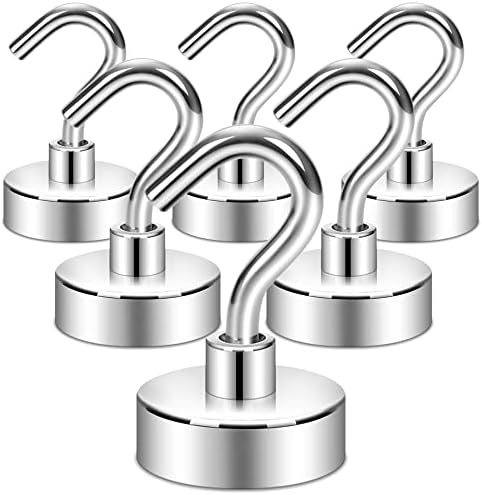 Neosmuk Magnetic Hooks for Cruise Cabins, 40lb Heavy Duty, 6 Pack by Neosmuk