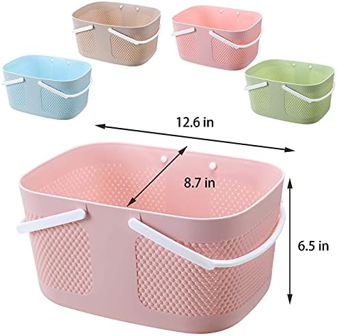rejomiik Portable Plastic Shower Caddy Basket Organizer - Image 5
