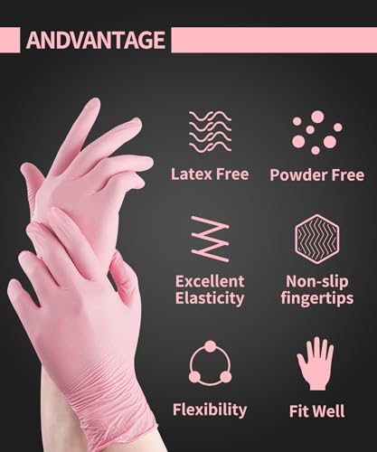 PROMEDIX P Nitrile Disposable Gloves, 4mil-100 Count, Gloves Disposable Latex - Image 2