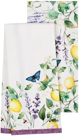 Maison d' Hermine Kitchen Towels Set of 2 Reusable 100% Cotton 27.50" x 20" by MaisondHermine