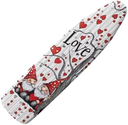 Gnome Ironing Board Cover Love Heart Ironing Board Pad Protective Cover by KUIFORTI
