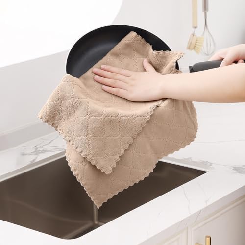Homaxy 12 Pack Super Soft Absorbent Dish Cloths - Image 3