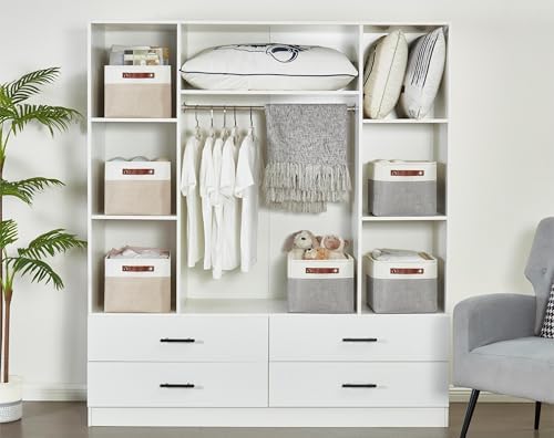 DECOMOMO Storage Bins, Large Fabric Storage Baskets - Image 6