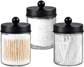 3 Pack Apothecary Jar Canisters Bathroom Vanity Organizer by Komashr