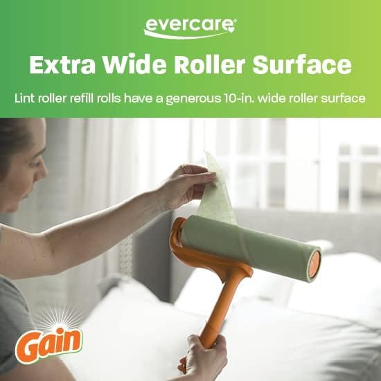 Evercare Pack of 3 Gain Scented All-Purpose Mega Lint Roller Refill Rolls - Image 5