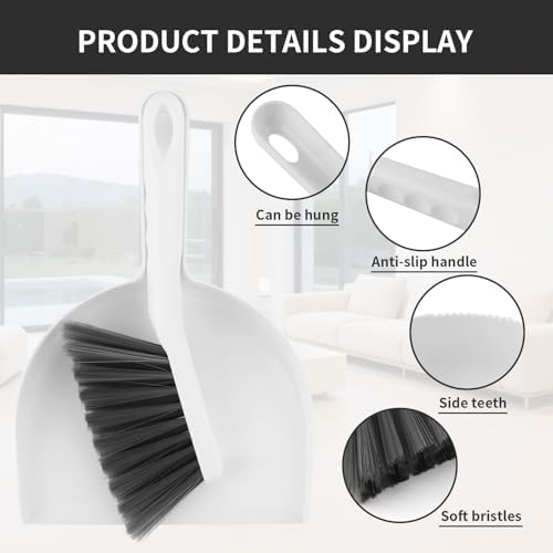 Mini Broom and Dustpan Set, Small Dust Pan and Brush Set - Image 5