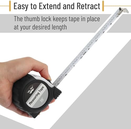 Mr. Pen- Retractable Tape Measure 25 ft, Easy Read - Image 5