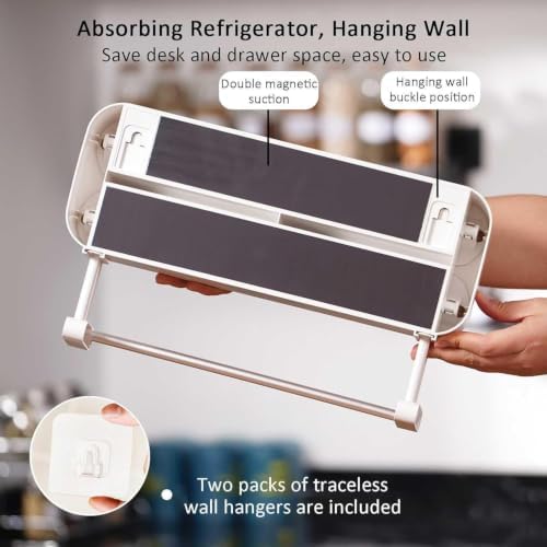 Magnetic Foil and Plastic Wrap Organizer, Magnetic Aluminum Foil Dispenser - Image 5