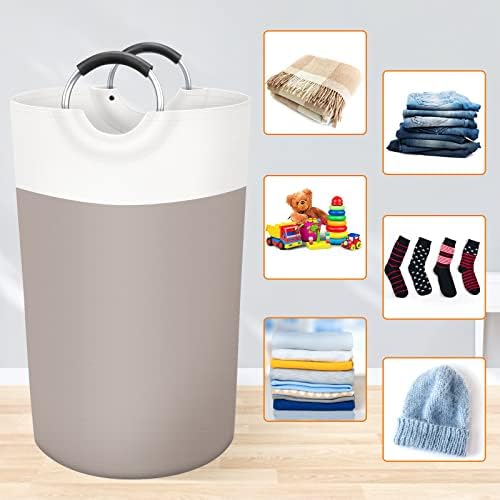 BlissTotes 90L Laundry Basket, Freestanding Collapsible Hamper - Image 4