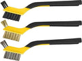ALLWAY AMB 3-Piece Soft-Grip Mini Stripper Brush Set by ALLWAY