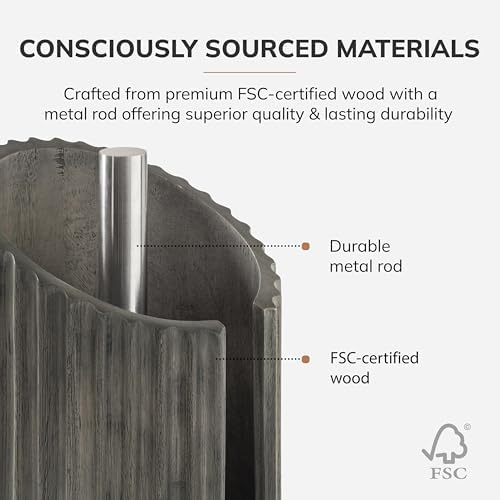 Anji Mountain Wooden Paper Towel Holder - Image 3