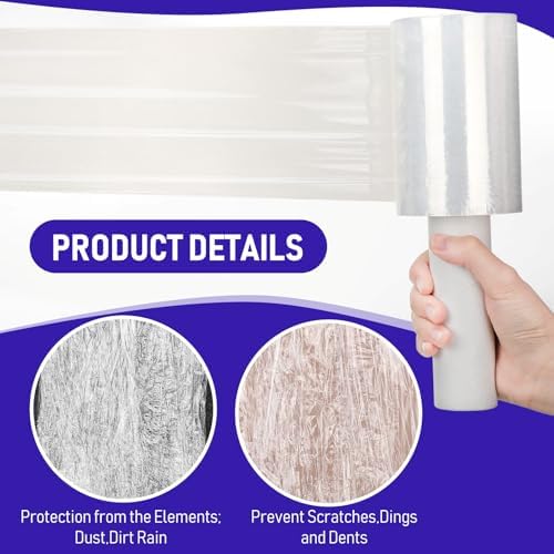 Sherr 12 Rolls 5 Inch x 800 Feet Clear Stretch Shrink Wrap Film - Image 5