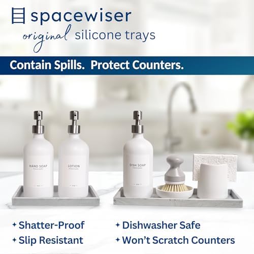 Spacewiser Countertop & Vanity Silicone Tray – 2 PC Set - Image 2