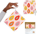 Papaya Swedish Dishcloths for Kitchen, 2 Reusable Paper Towels, 1 Hook by Papaya