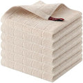 Homaxy 100% Cotton Terry Kitchen Dish Cloths, 6 Pack by Homaxy
