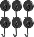 MIKEDE Black Magnetic Hooks Heavy Duty 120LB+ Swivel Strong Magnet Hook by MIKEDE