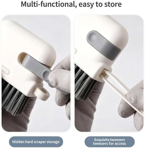 3-in-1 Window Track Cleaning Brush, Scraper & Tweezers, 2 Pack - Image 3
