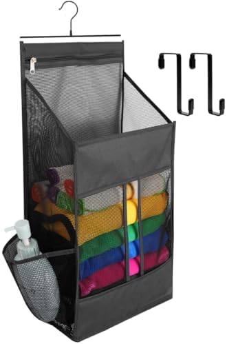 ALYER Hanging Plastic Grocery Bag Holder and Dispenser, Mesh Over the Cabinet by ALYER
