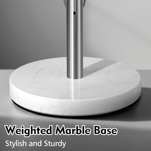YIGII Heavy Marble Base Paper Towel Holder Countertop - Image 3