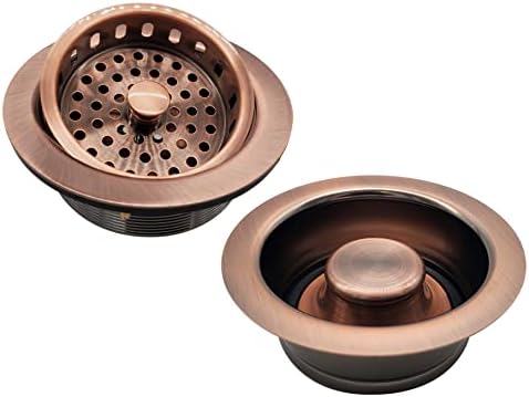 Westbrass A2165-11 4-1/4" OD Post Style Large Kitchen Basket Strainer by Westbrass