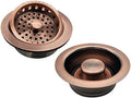 Westbrass A2165-11 4-1/4" OD Post Style Large Kitchen Basket Strainer by Westbrass