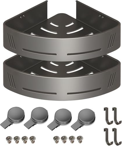 Triangular Corner Shower Caddy 2-Pack by PHXGrove